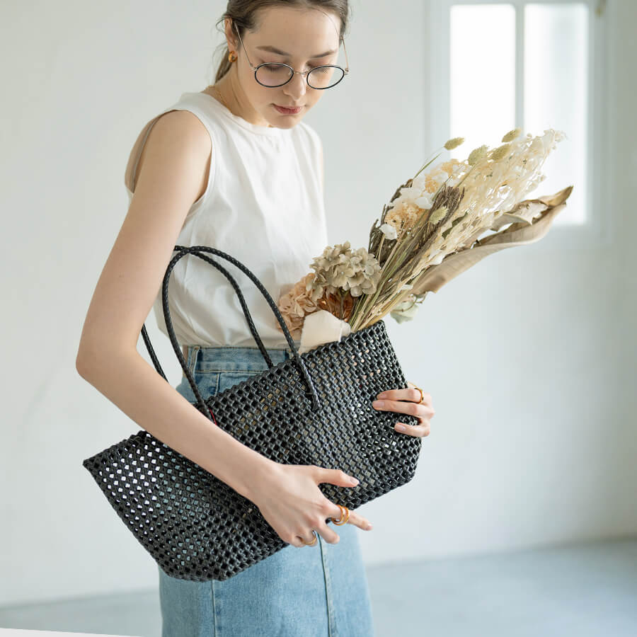 Cachellie ＼在庫限り／トートバッグ かごバッグ レディース