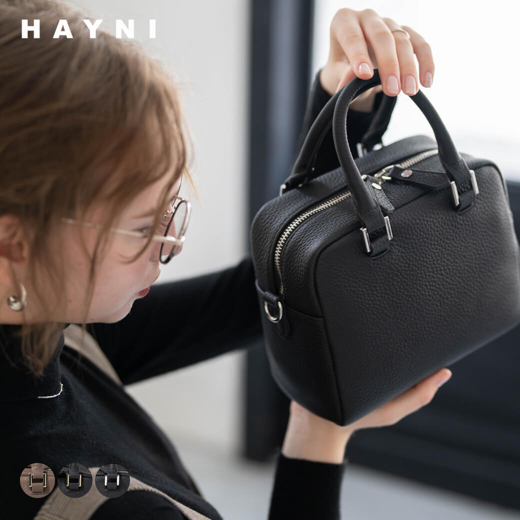 HAYNI（ヘイニ） 本革 ショルダーバッグ レディース「Carret カレ