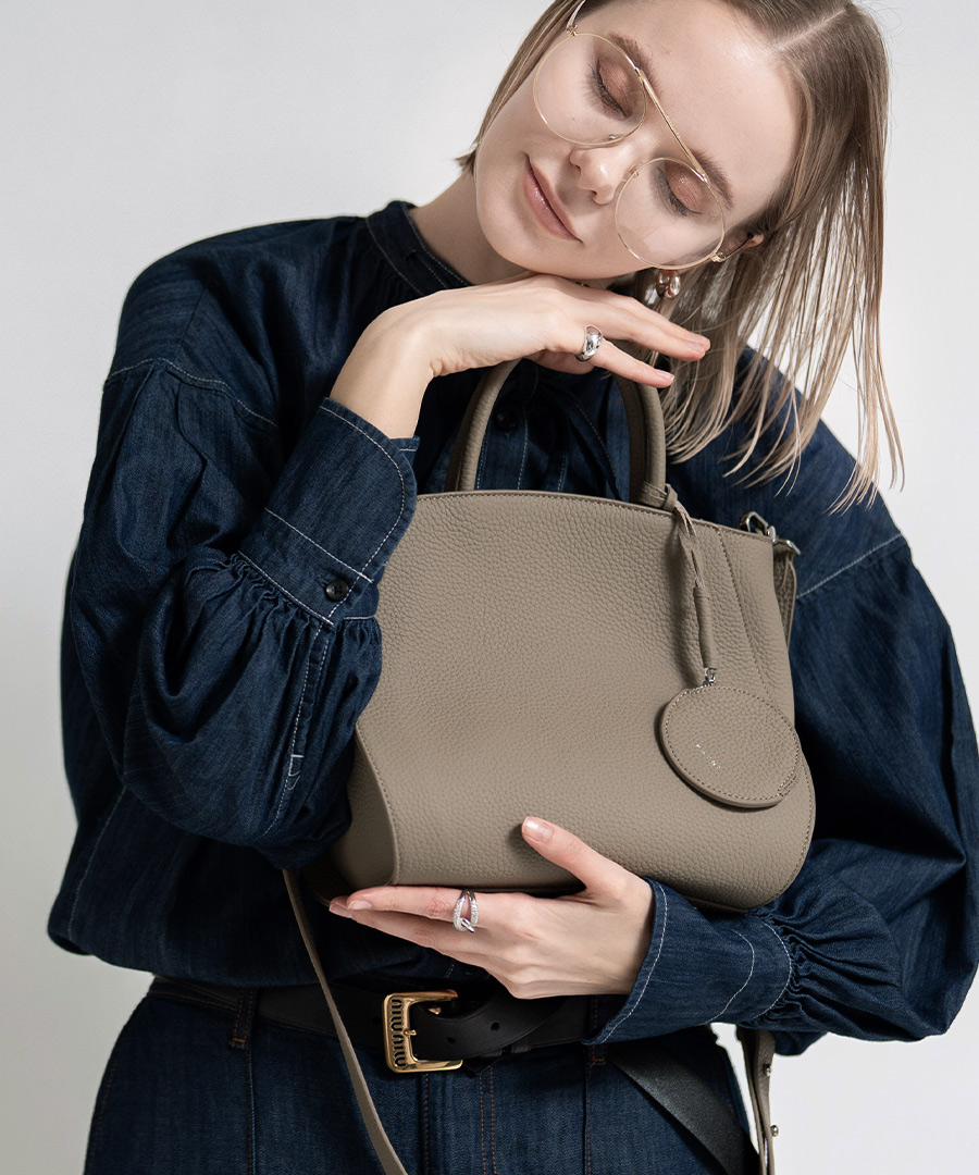 本革 2way ショルダーバッグ コインケース付属　ハンドバッグ セレモニーバッグ