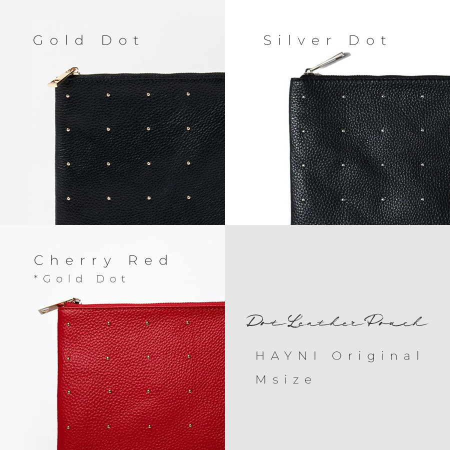 安価 本革 HAYNI ポーチ「Dot M ドットレザーポーチ pouch leather バッグ