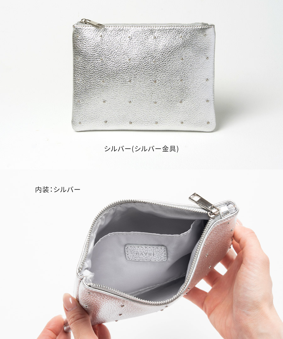 HAYNI（ヘイニ） 「新色追加」本革 ポーチ「Dot leather pouch ドット