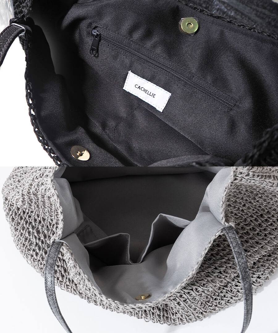 パイソン柄PUレザーハンドル トートバッグ【Garah ガーラン】by HAYNI