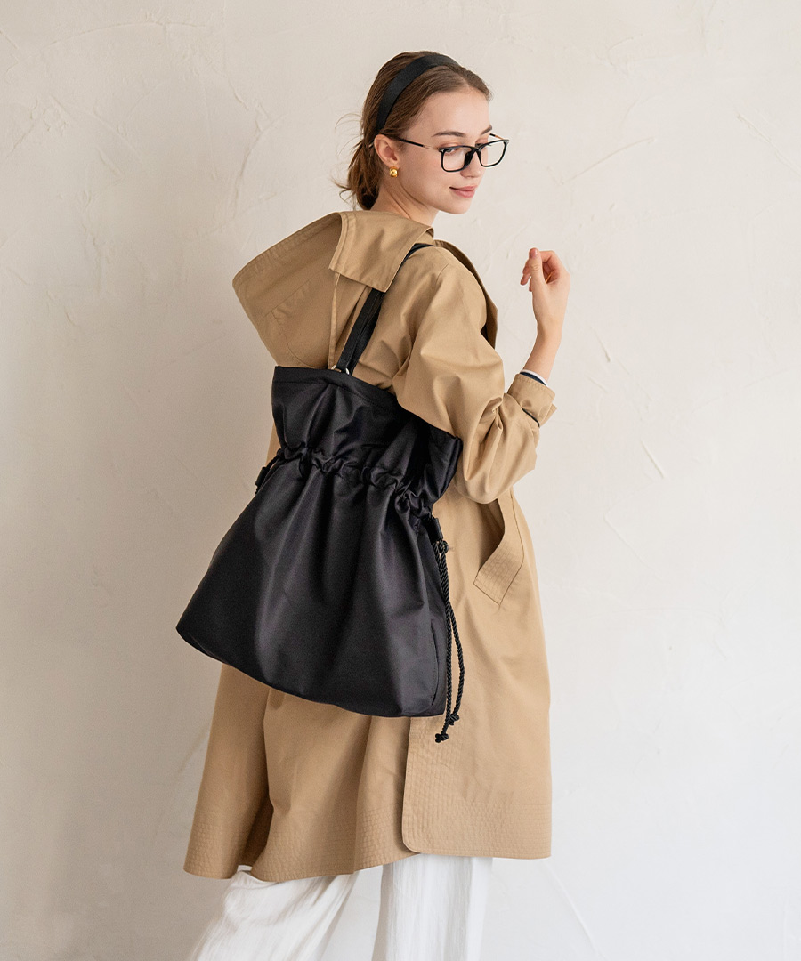 巾着 ショルダーバッグ トートバッグ 【gosare-L ゴサレLサイズ】