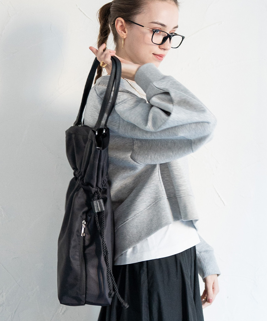 巾着 ショルダーバッグ トートバッグ 【gosare-L ゴサレLサイズ】