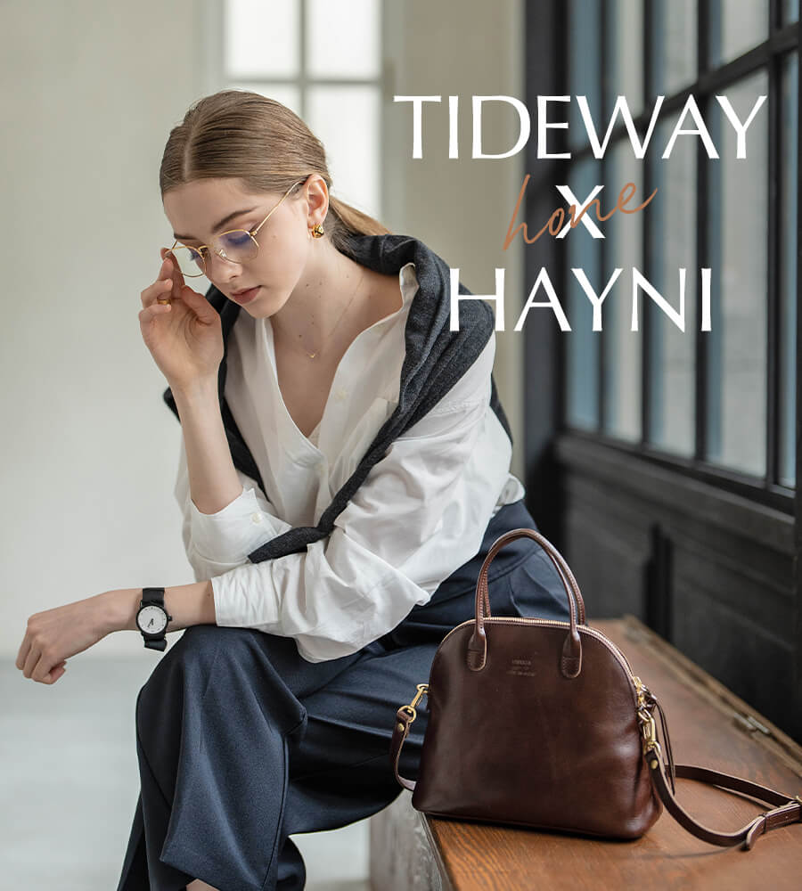 ショルダーバッグ レディース 斜めがけ ボストンバッグ「Tideway×HAYNI