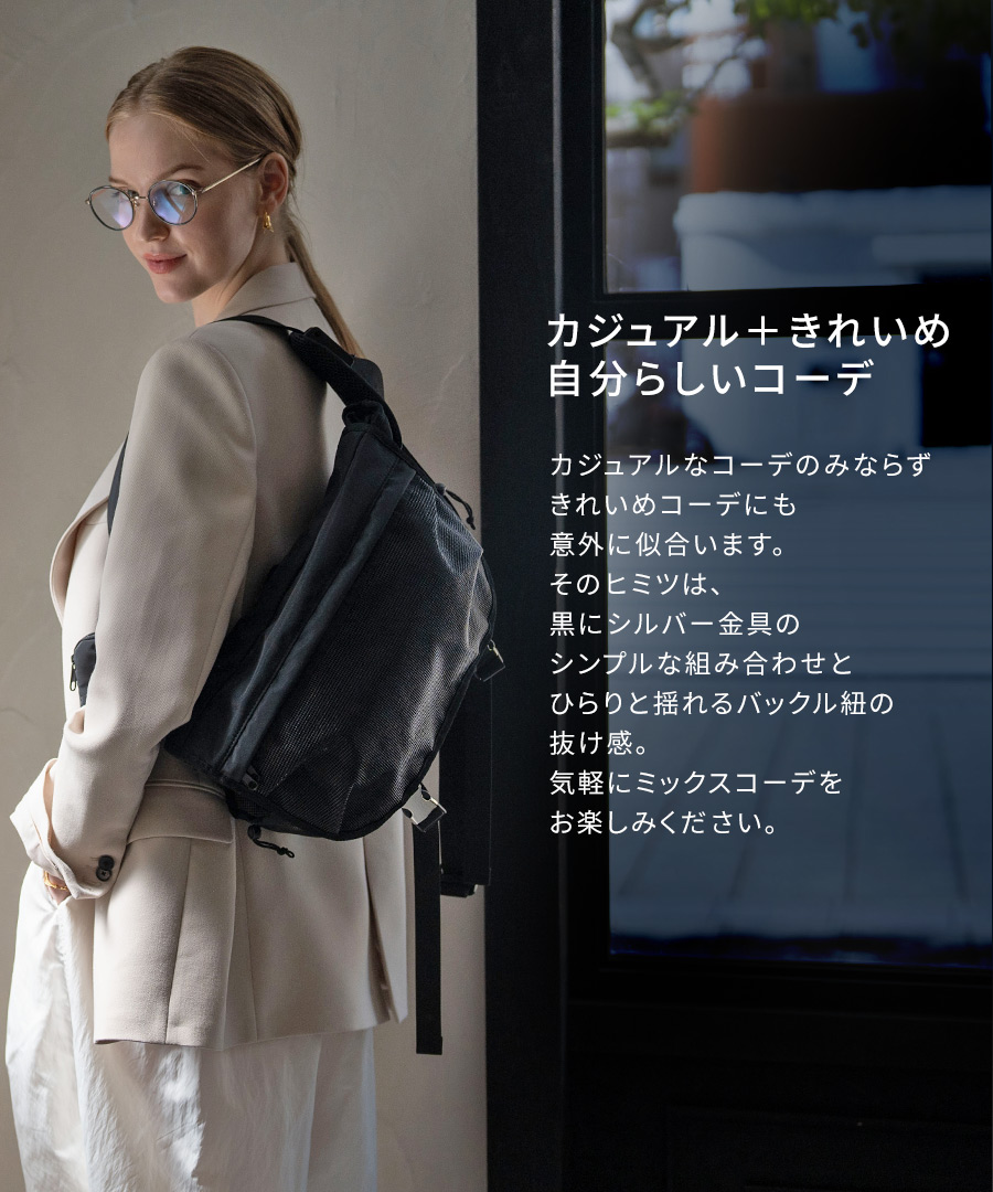 lekha レカ ボディバッグ レディース 大容量 A4 ナイロンバッグ
