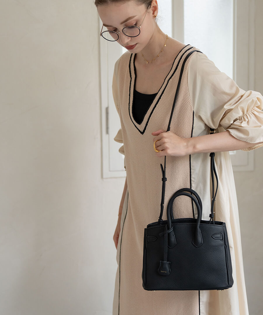 2way 本革 ショルダーバッグ「Lenne レネ」
