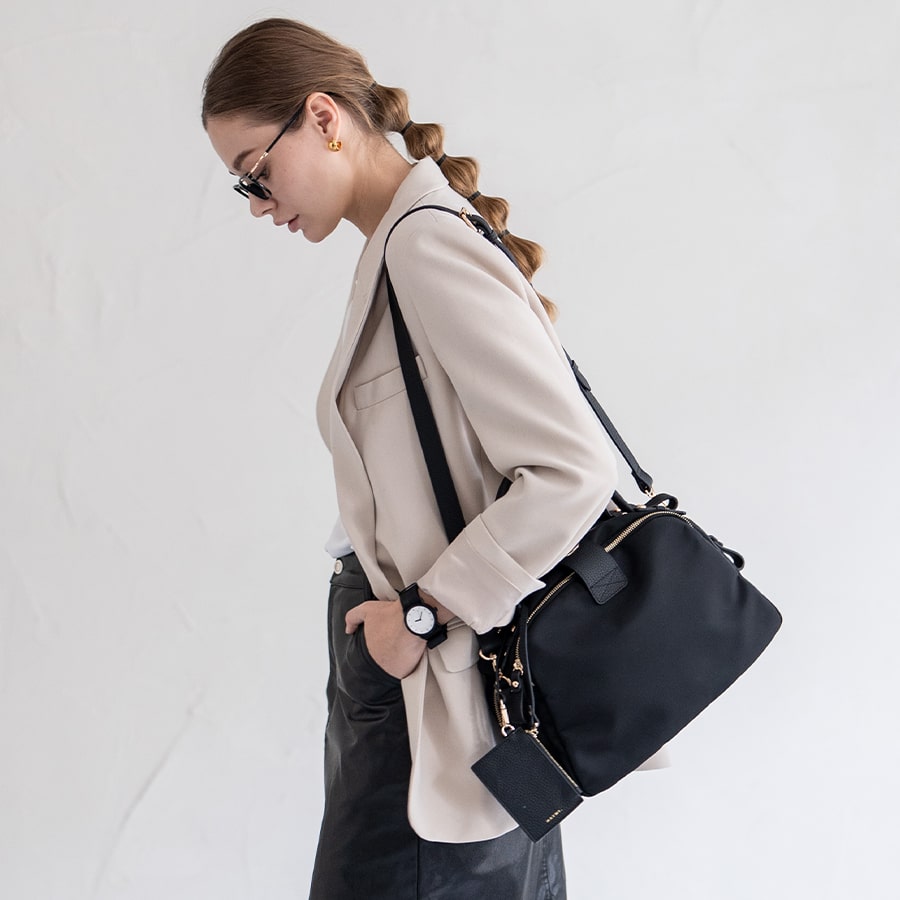 2way ナイロン トートバッグ ショルダーバッグ【Mini Nylon Loche ミニナイロンロシェ】