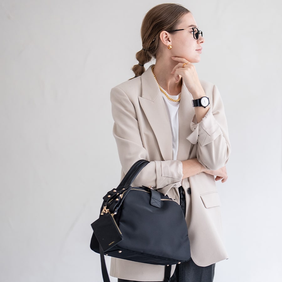 2way ナイロン トートバッグ ショルダーバッグ【Mini Nylon Loche ミニナイロンロシェ】
