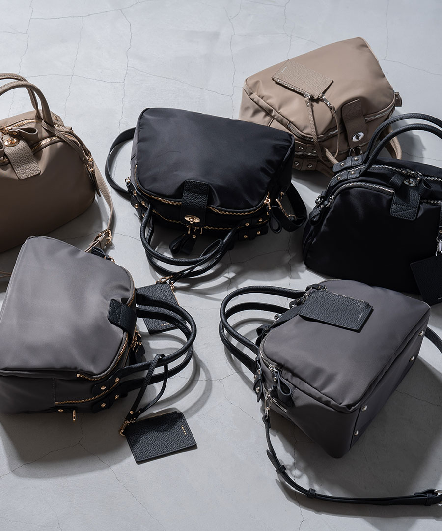 2way 撥水 ナイロン ショルダーバッグ ボストンバッグ【第3世代・改良版 Mini Nylon Loche ミニナイロンロシェ】