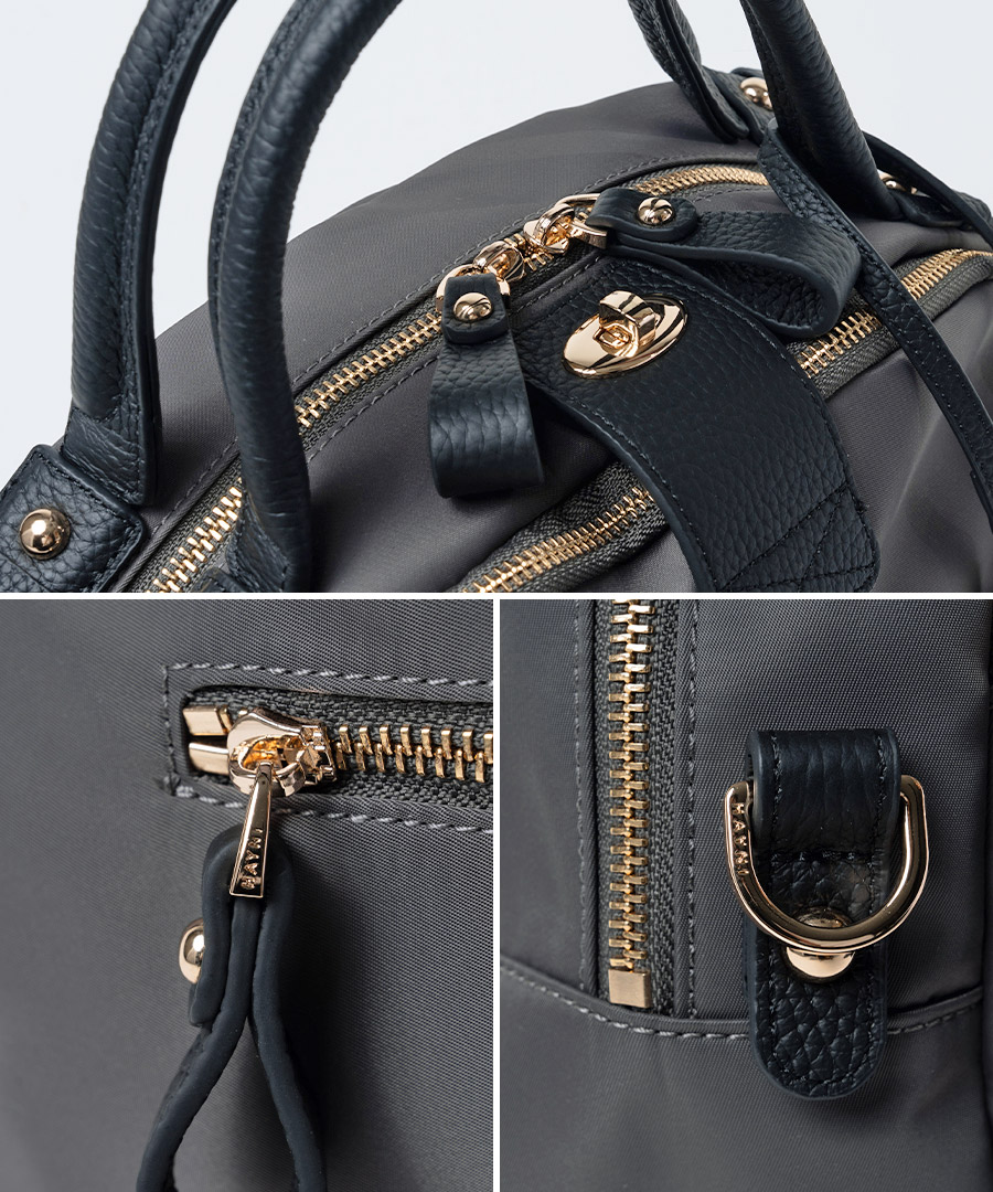 2way 撥水 ナイロン ショルダーバッグ ボストンバッグ【第3世代・改良版 Mini Nylon Loche ミニナイロンロシェ】