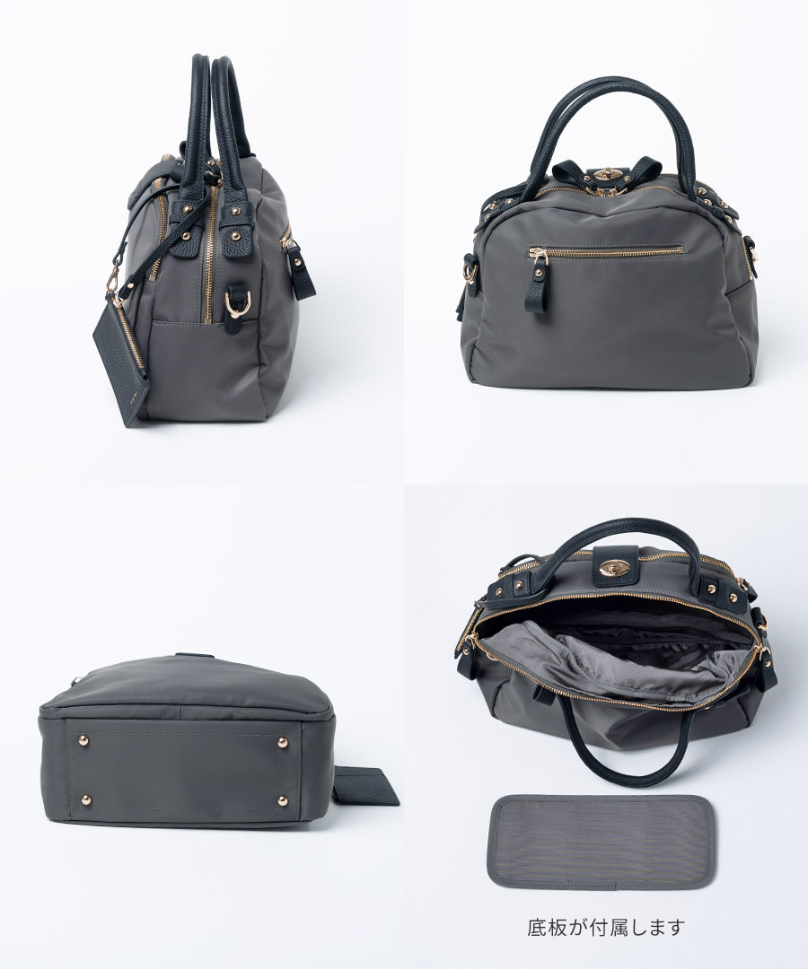 2way 撥水 ナイロン ショルダーバッグ ボストンバッグ【第3世代・改良版 Mini Nylon Loche ミニナイロンロシェ】