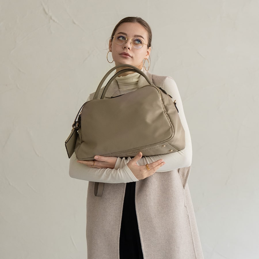 2way ナイロン トートバッグ ショルダーバッグ【Nylon Loche L ナイロンロシェ L サイズ 2way】
