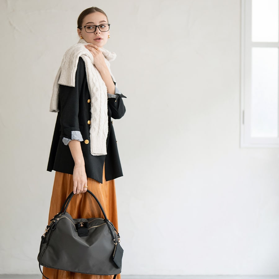 2way ナイロン トートバッグ ショルダーバッグ【Nylon Loche L ナイロンロシェ L サイズ 2way】