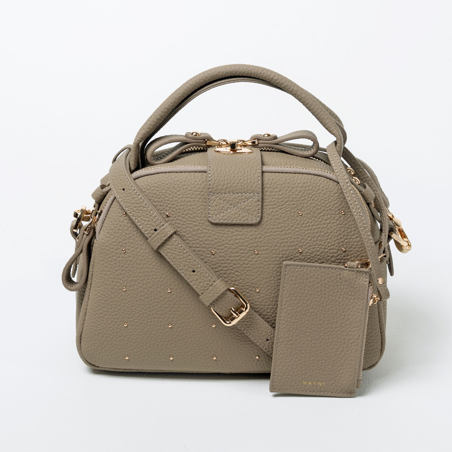 HAYNI（ヘイニ） 本革 ショルダーバッグ レディース パスケース付