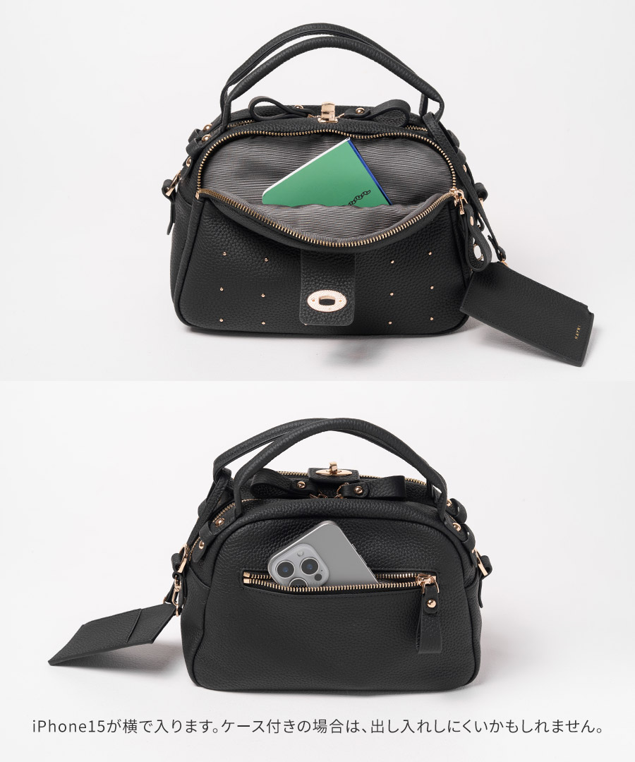 【タグ付き★未使用品】HAYNI ネネロシェ ドット トープ ショルダーバッグ HAYNI（ヘイニ） 本革 ショルダーバッグ レディース パスケース付
