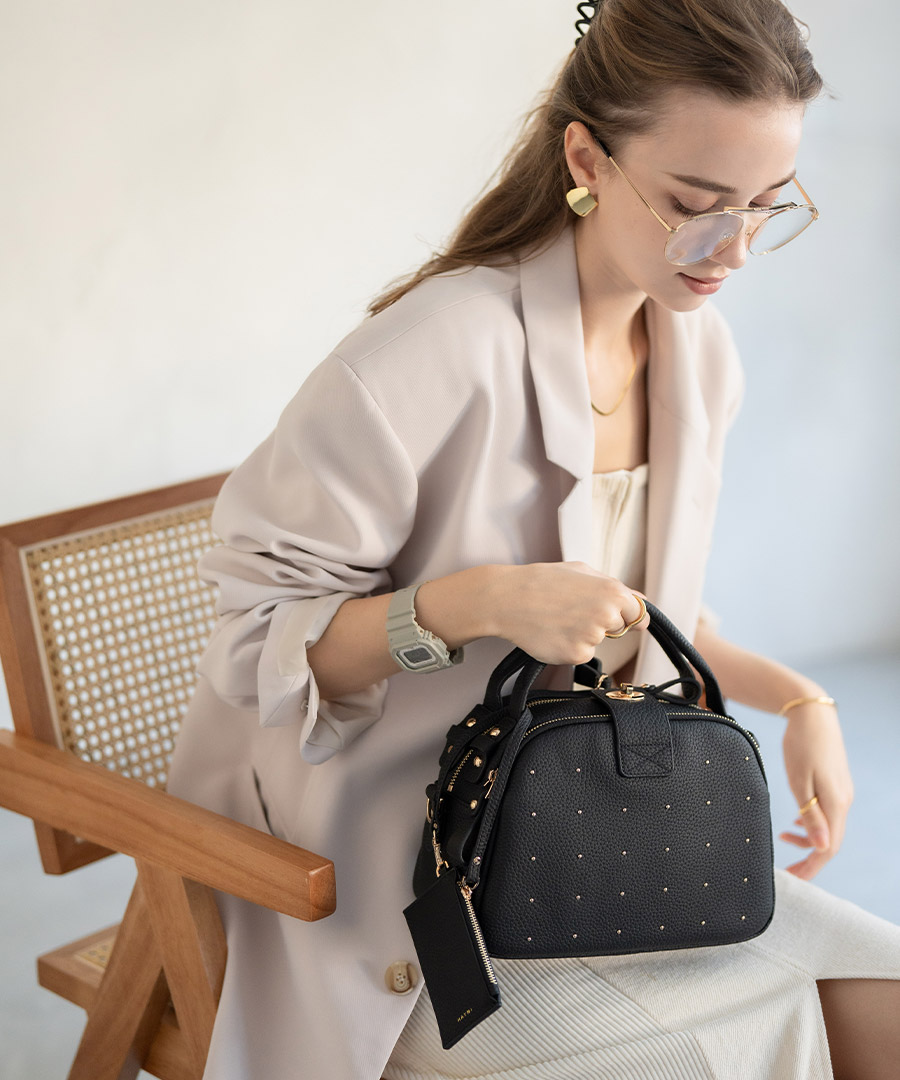 【タグ付き★未使用品】HAYNI ネネロシェ ドット トープ ショルダーバッグ HAYNI（ヘイニ） 本革 ショルダーバッグ レディース パスケース付