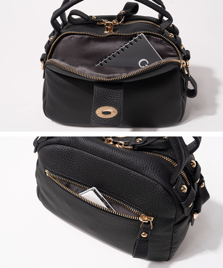 ショルダーバッグ ハンドバッグ レディース【 Nene Loche ネネロシェ｜HAYNI ヘイニ】トートバッグ 軽量 軽い 2way 斜めがけ バッグ 旅行 通勤 通学 シンプル おしゃれ 単色 黒 ブランド