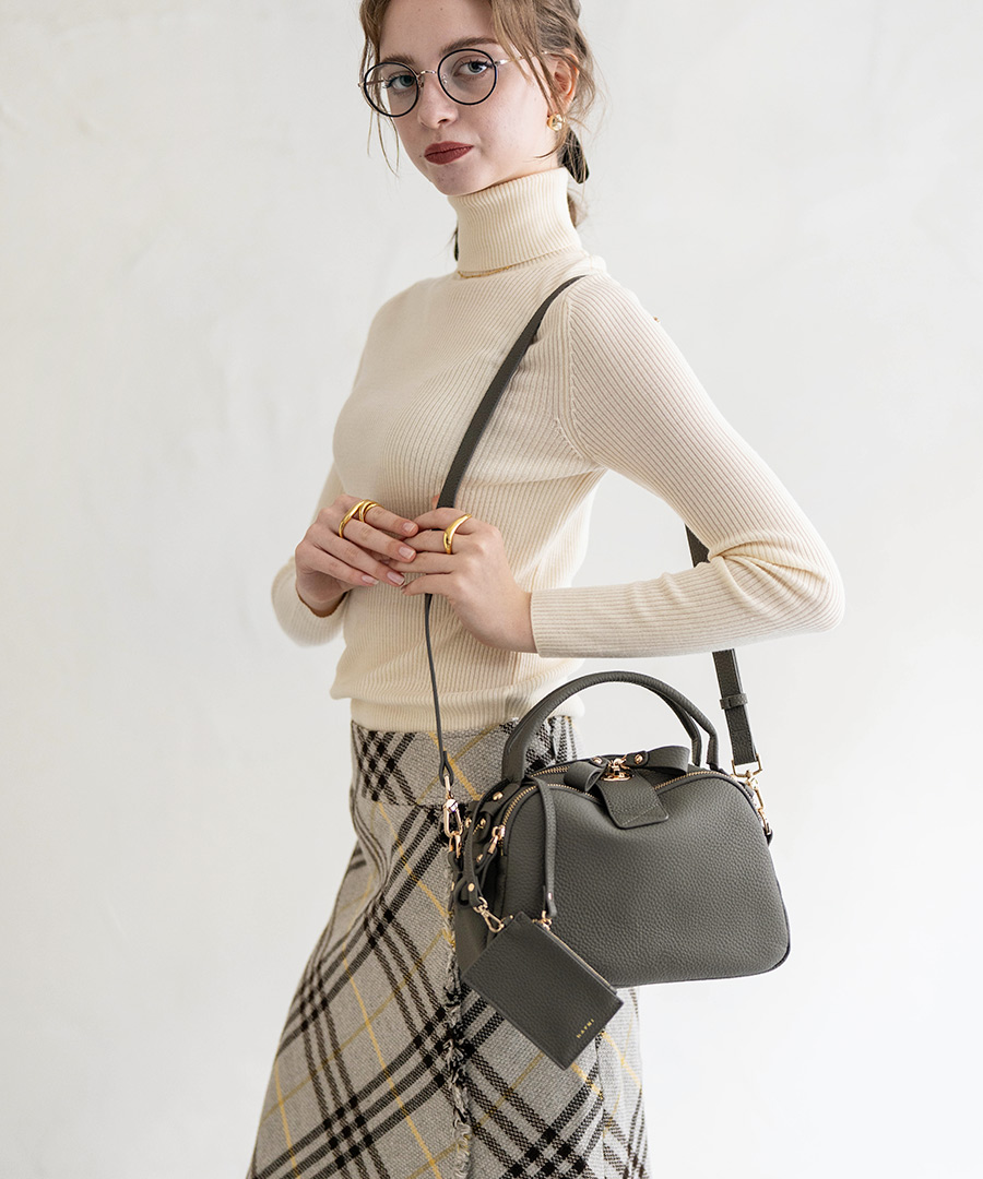 ショルダーバッグ ハンドバッグ レディース【 Nene Loche ネネロシェ｜HAYNI ヘイニ】トートバッグ 軽量 軽い 2way 斜めがけ バッグ 旅行 通勤 通学 シンプル おしゃれ 単色 黒 ブランド