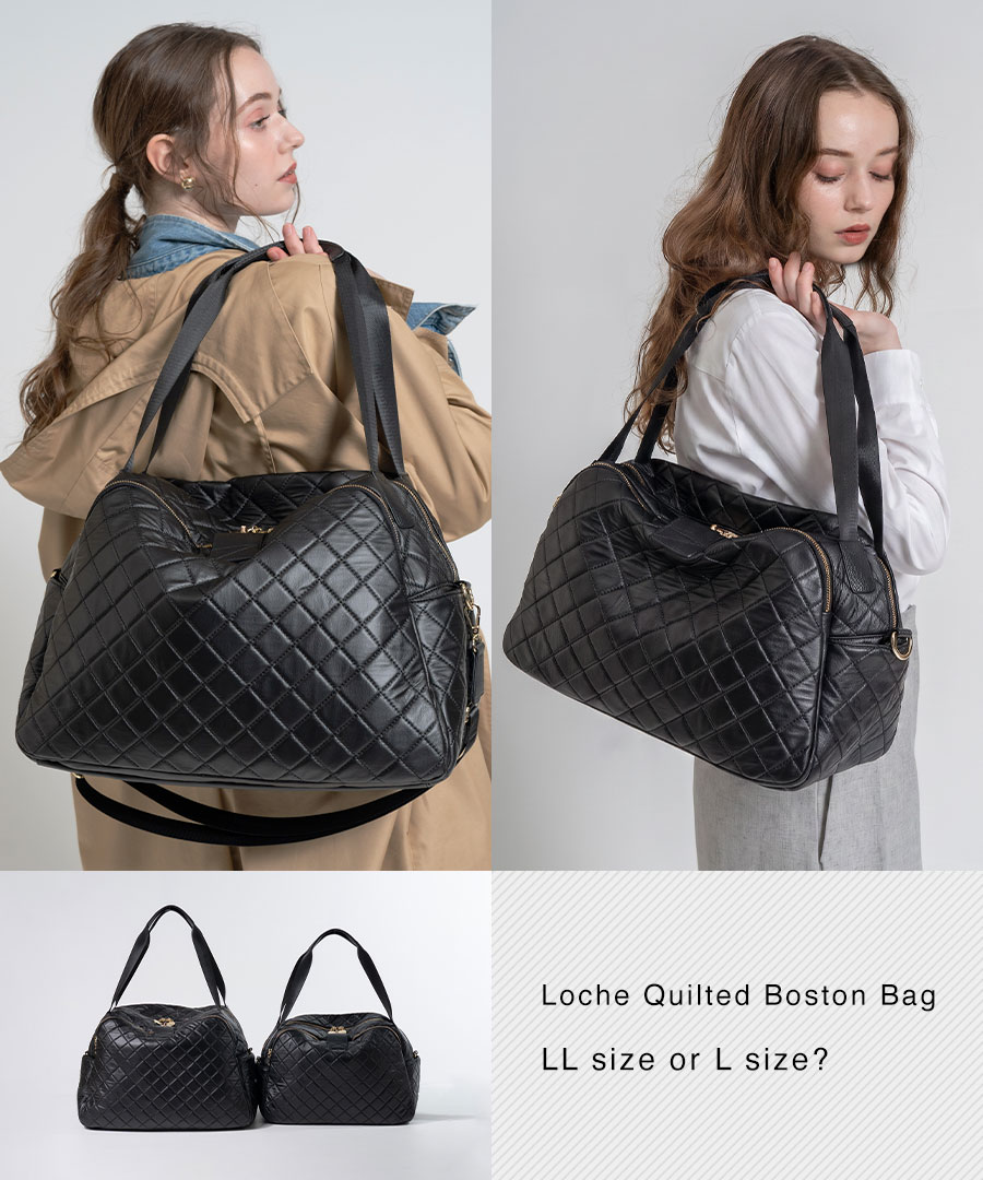 ボストンバッグ【第3世代・改良版 Loche Quilted Boston Bag ロシェキルティングボストン Lサイズ 】