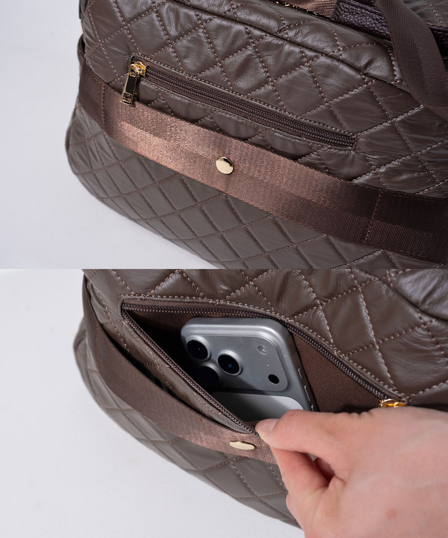 ボストンバッグ 旅行かばん レディース【第2世代・改良版 Loche Quilted Boston Bag ロシェキルティングボストン Lサイズ 】