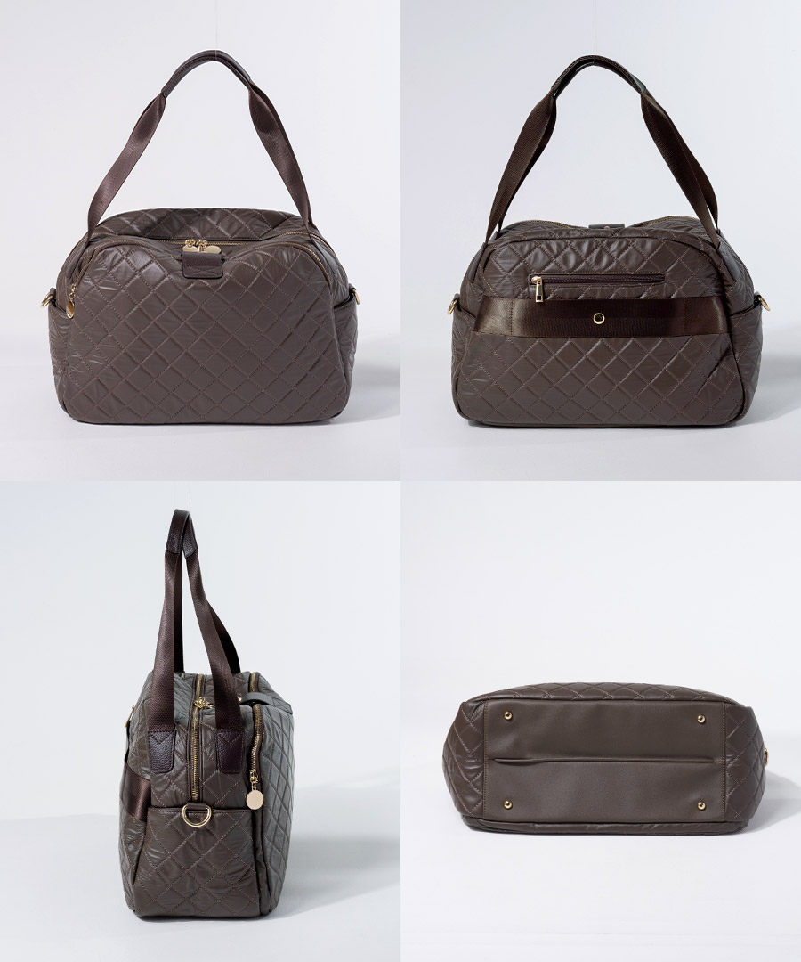ボストンバッグ 旅行かばん レディース【第2世代・改良版 Loche Quilted Boston Bag ロシェキルティングボストン Lサイズ 】