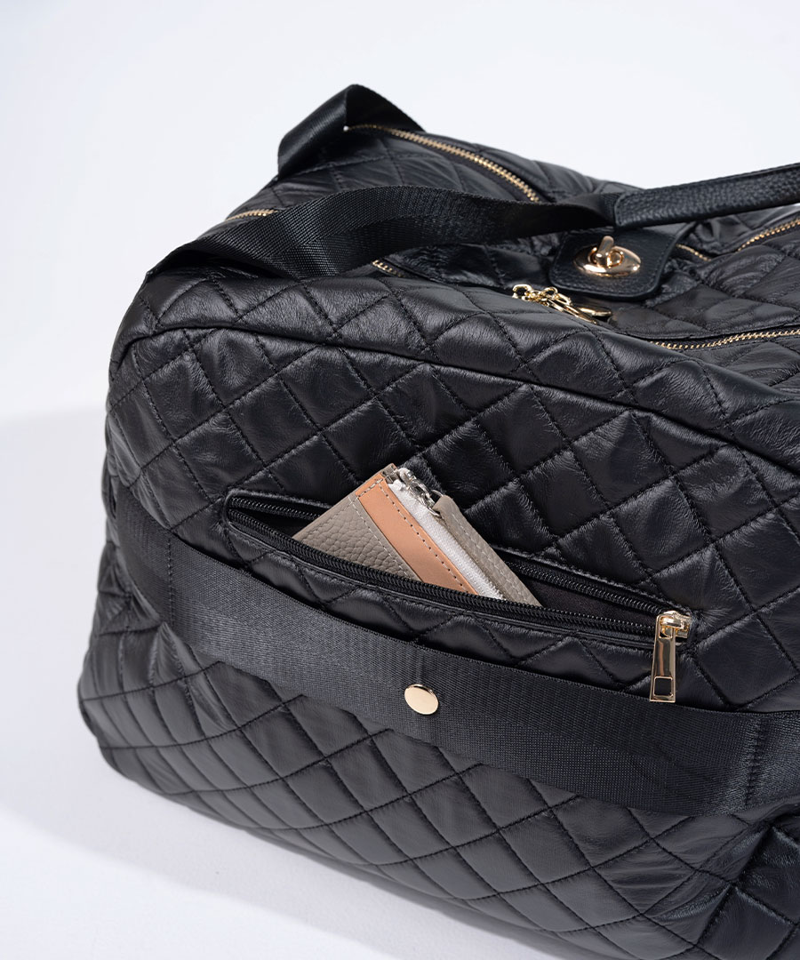 ボストンバッグ 旅行かばん レディース【第3世代・改良版 Loche Quilted Boston Bag ロシェキルティングボストン LLサイズ】