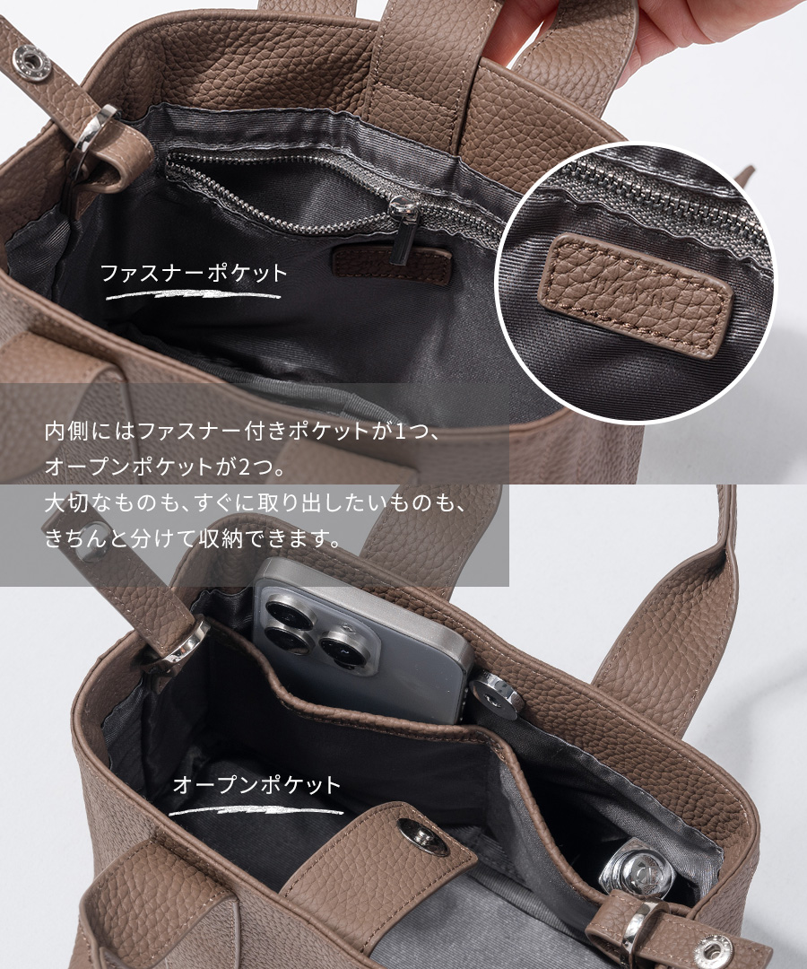 本革2wayショルダーバッグハンドバッグミニレディース【Baby Luziny ベイビールジニー】