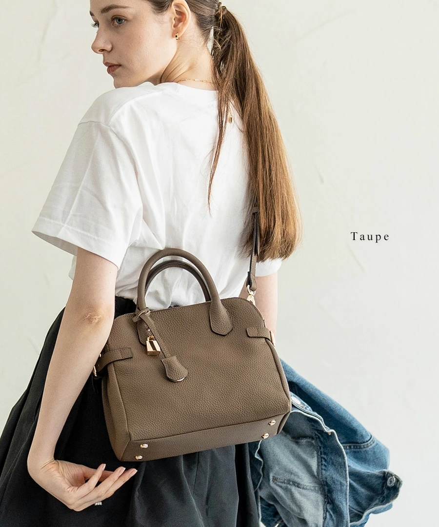 2way ショルダーバッグ ハンドバッグ レディース ファスナー付き 本革 トートバッグ【 Orietto オリエット 】