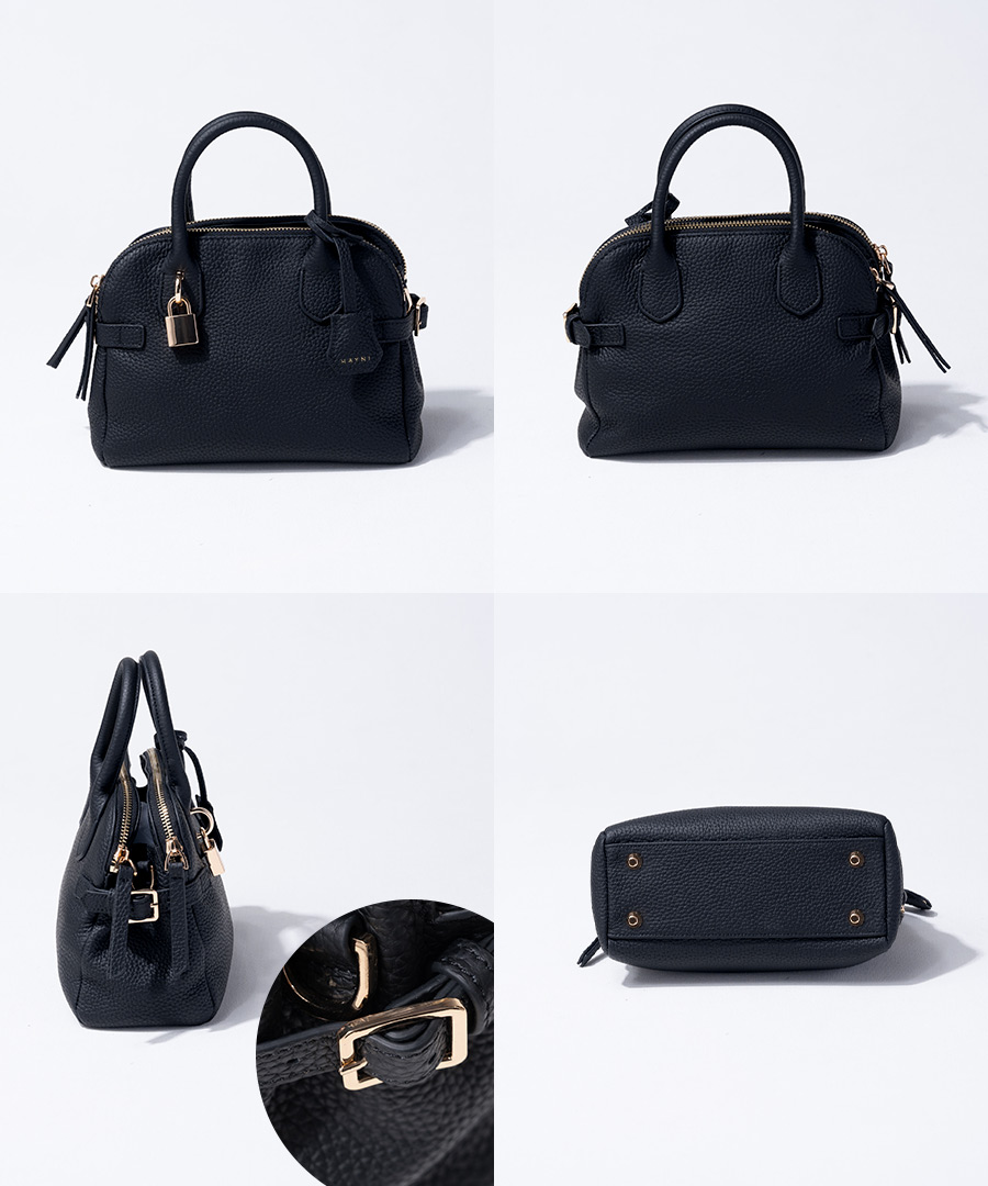 本革 2way ハンドバッグ ショルダーバッグ レディース【Baby Orietto ベイビーオリエット｜HAYNIヘイニ】斜めがけバッグ 小さめ ハンドバッグ カデナ 上品 おしゃれ かわいい シンプル きれいめ オケージョン 底鋲