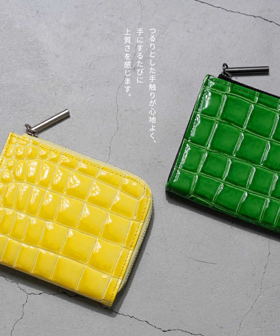 POMTATA（ポンタタ） 本革 L字 ファスナー 財布 レディース