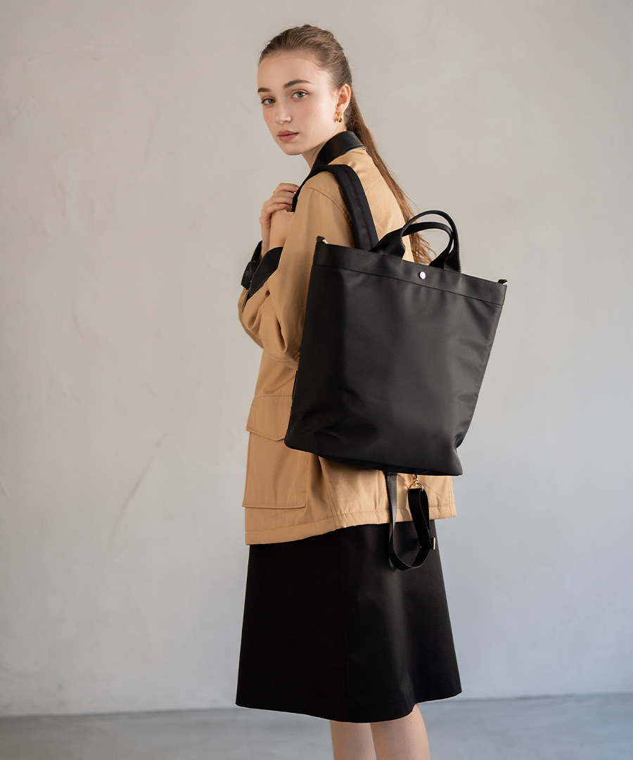 撥水 縦型 3way リュック ショルダーバッグ トートバッグ レディース【第2世代・改良版 Serem セレム】