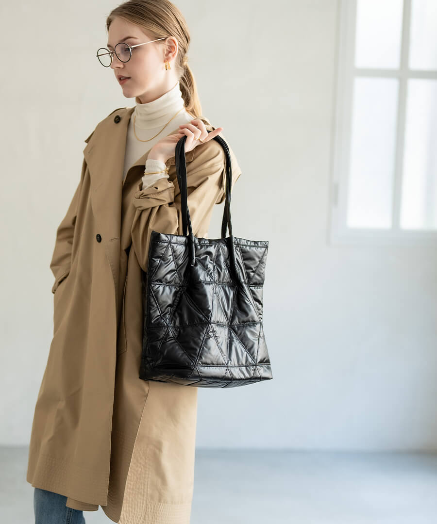 HAYNI 爆買 キルティング トートバッグ レディース「Trica