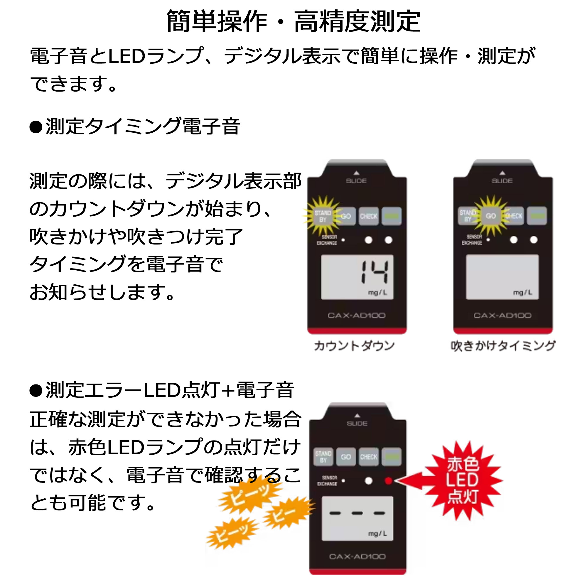 ケンウッド アルコール検知器 日本製 高精度・高感度・高品質センサー