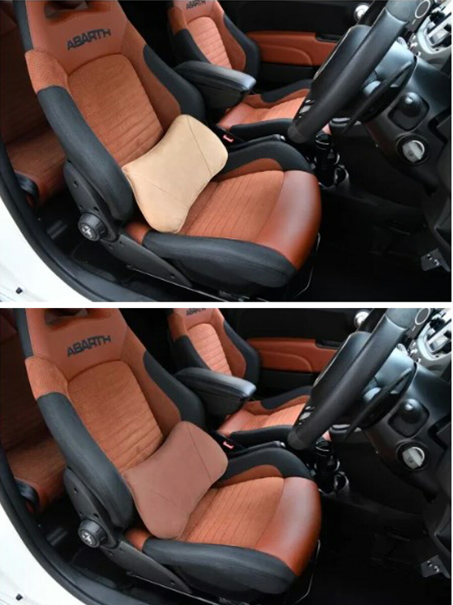 ABARTH FIAT 汎用品 キャビンのシートに設置する低反発スエード
