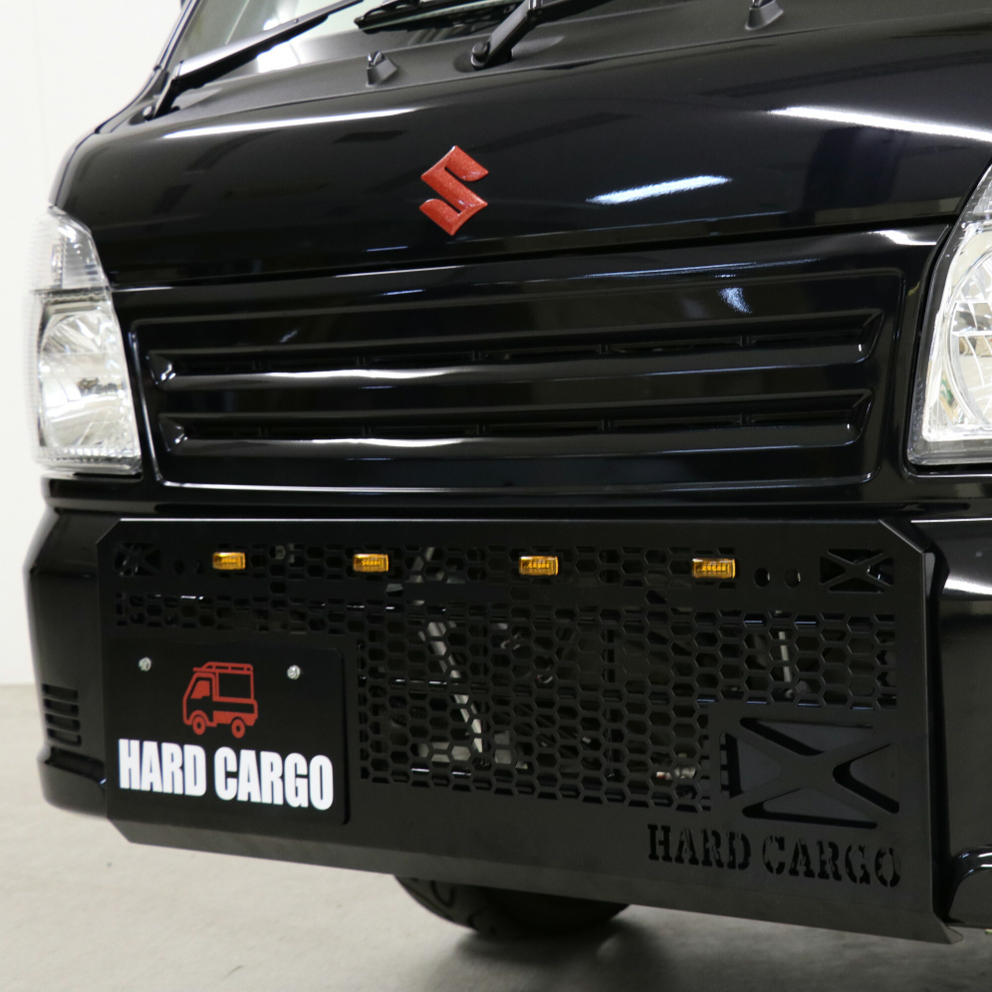 バンパーガード　LEDライト付2個　スイッチ付 HARD CARGO（ハードカーゴ） ハードカーゴLEDスキッドグリル スズキ