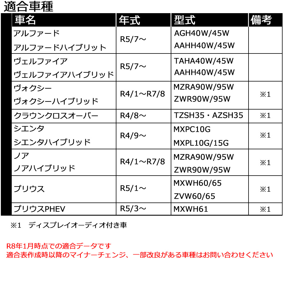 トヨタ（TOYOTA） ヘッドライトキャンセラー 90系ノア 90系ヴォクシー