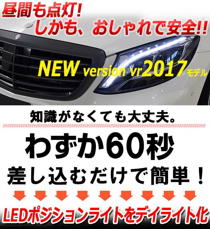 ベンツ Gクラス (W463)MY13-純正LED搭載車のみ LEDポジションライトを