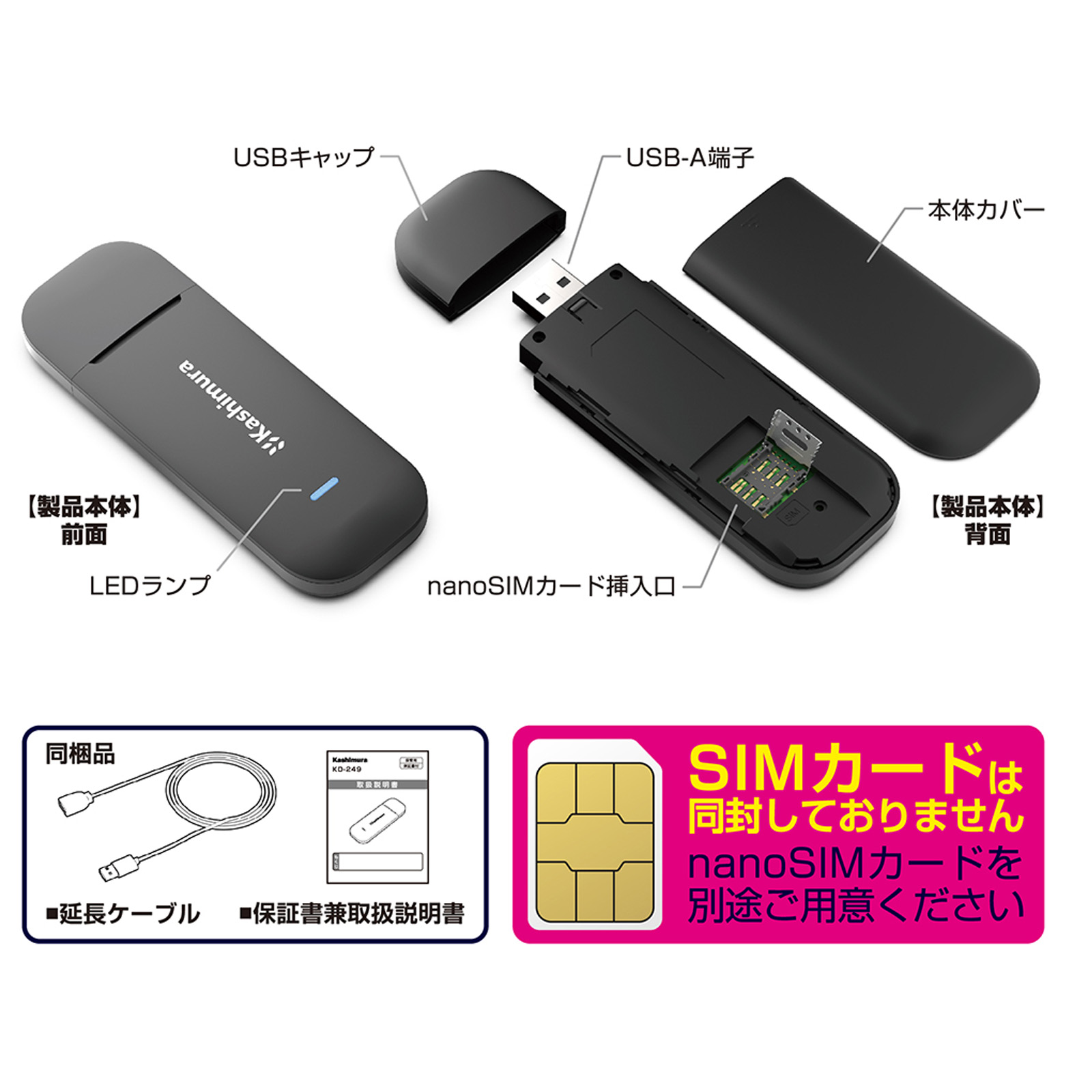 車にWiFi 無線LANルーター 車でWi-Fi SIMフリータイプ USB電源 4G/LTE