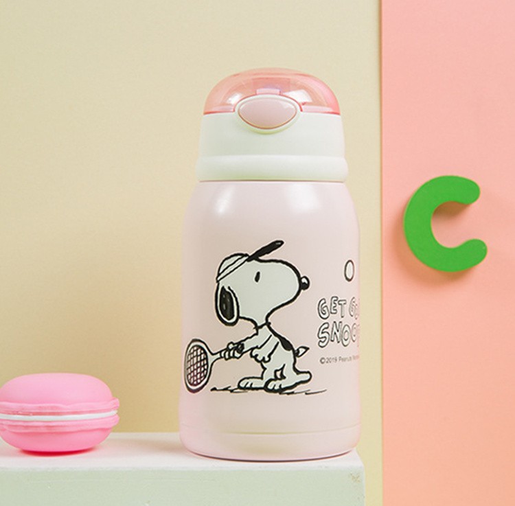 スヌーピー子供用水筒 450ml 2way キッズボトル 子ども プレゼント 保冷 保温 ストロー付き 斜めかけ可能 可愛い 通園 通学 カバー付き Snoopy Cl0914a Homie Baseヤフー店 通販 Yahoo ショッピング