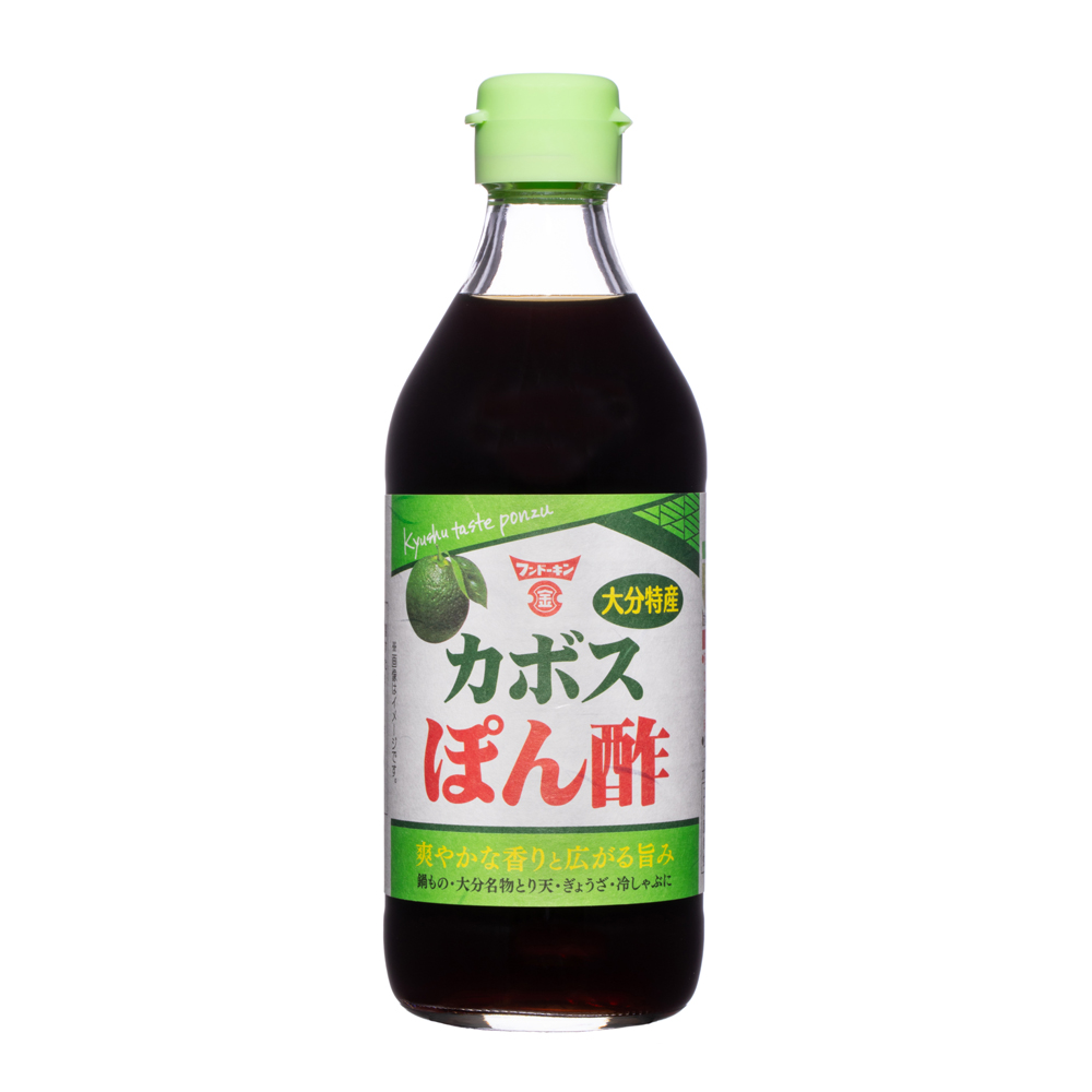 フンドーキン醤油 カボスぽん酢 (360ml) ビン (かぼす果汁 かぼす ドレッシング 調味料 国産 九州 大分)