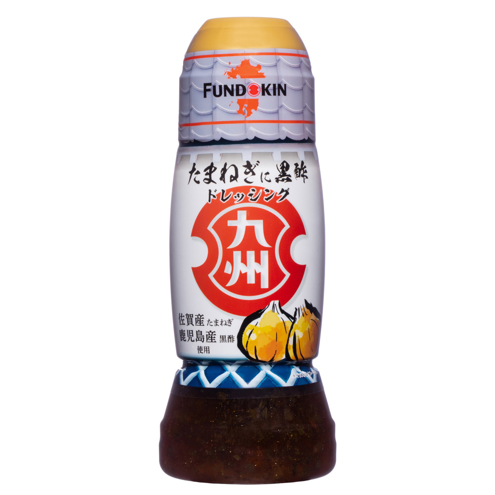 フンドーキン醤油 九州ドレッシング 玉ねぎに黒酢 (270ml) (和風 サラダドレッシング 調味料)