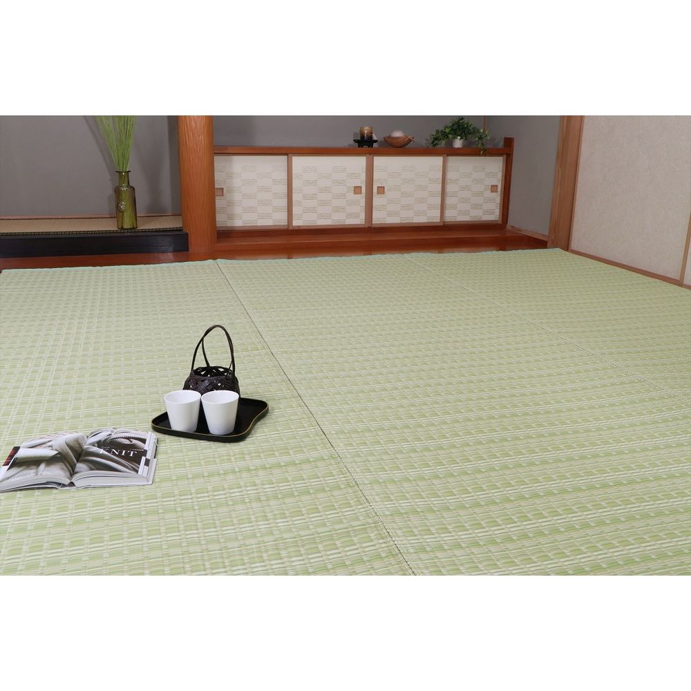 PPカーペット バルカン 選べる2色 グリーン ベージュ 174×174cm 江戸間 2畳 イケヒコ IKEHIKO ポリプロピレン （メーカー直送） | イケヒコ | 01