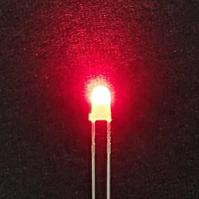エレキット 高輝度 LED 赤 3mm AP-L11 ELEKIT EKジャパン 工作   自由研究｜hcgooday