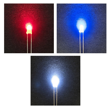 エレキット 高輝度 LED 赤・青・白ミックス 3mm AP-L15 ELEKIT EKジャパン 工作   自由研究