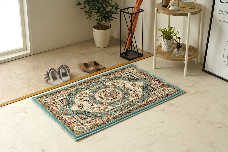 イケヒコ ウィルトン玄関マット ロザリオ 選べる3色 ベージュorブルー