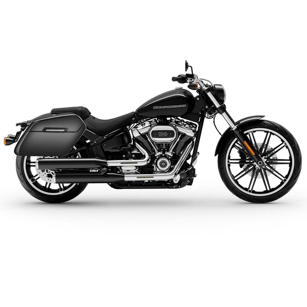 ハーレー　M8用　純正　リンクルブラック 黒 258000072 Viking Bags M8 ブレイクアウト用 Baldur エクストララージ・ハード