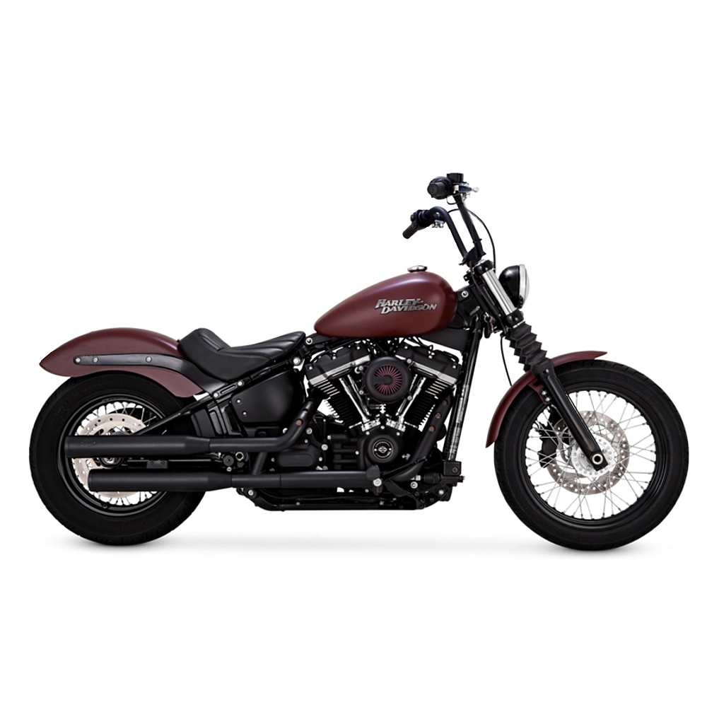 Vance & Hines 46312 ハーレー M8 ソフテイル エリミネーター300 スリップオンマフラー(ブラック) PCX仕様