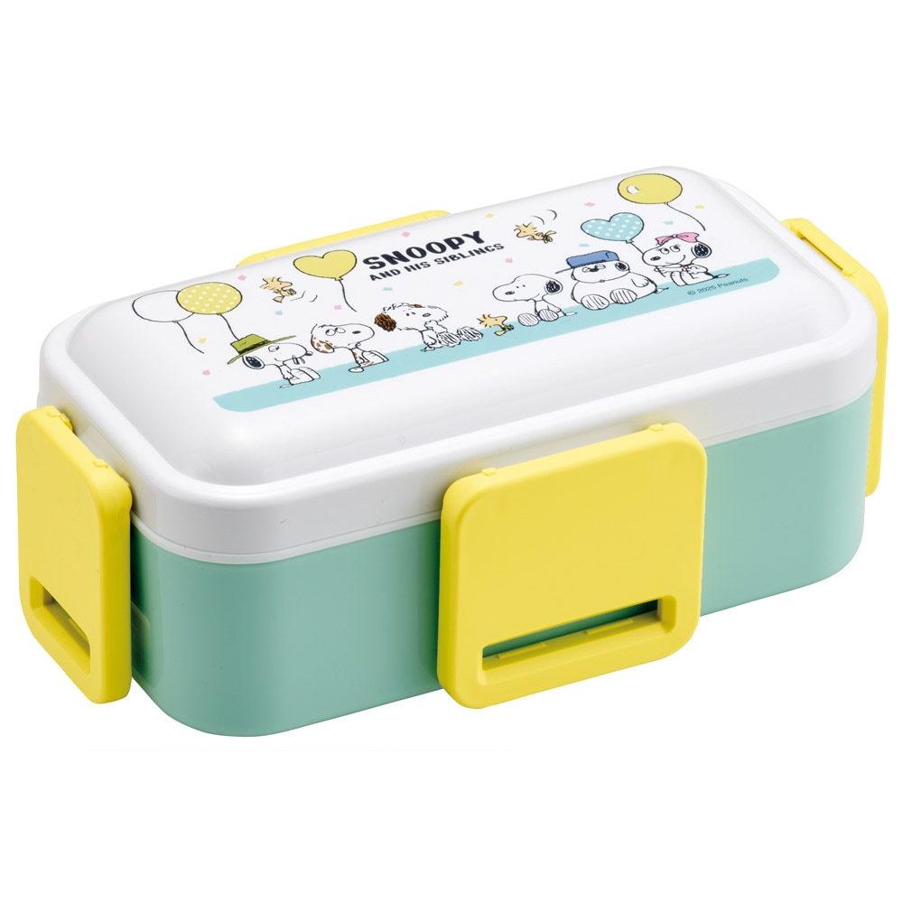 スヌーピー バルーン 弁当箱 大人 子供 二段 ランチボックス 小学生 600ml かわいい スケーター skater PFLW4AG SNOOPY ピーナッツ 風船 女性 |  | 02