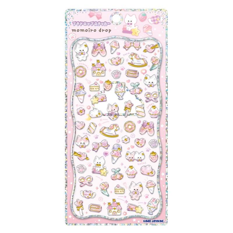 プチドロップステッカー シール ステッカー ジュエルプチドロップ 光る プチドロップ プチドロ カミオジャパン カラフル 正規品 5個セットB |  | 02